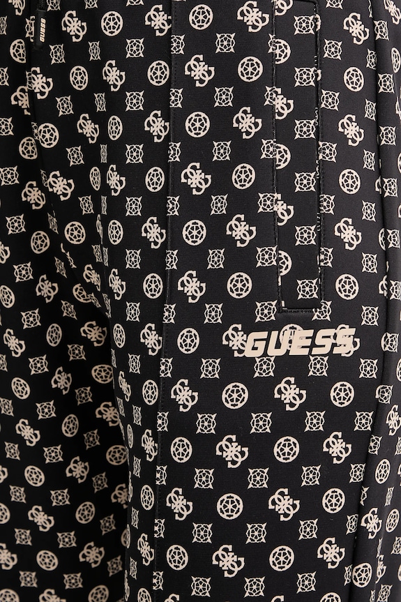 Guess spodnie dresowe NEW AGGIE czarny V5YB20.KB212