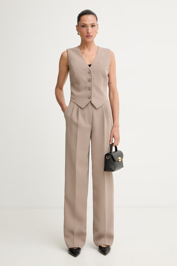 Guess παντελόνι γυναικείο THEOLINE W5YB08.WGHC2 μπεζ AW25