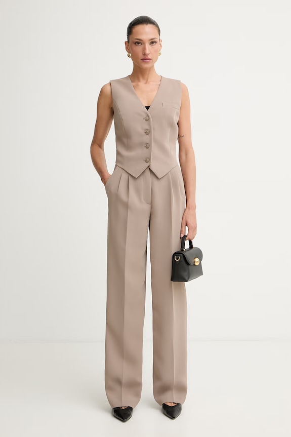 Guess παντελόνι γυναικείο THEOLINE W5YB08.WGHC2 μπεζ AW25