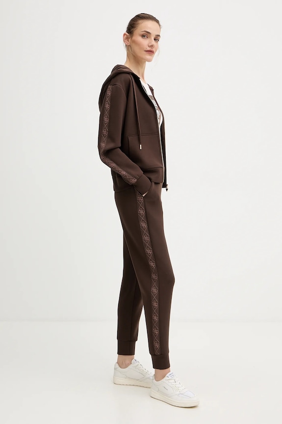 Guess pantaloni de trening NEW VICTOIRE W5YB11.KBYE2 maro AW25