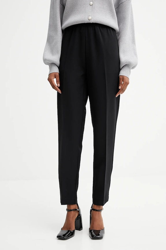 Guess pantaloni ROBERTA alta nero W5YB01.WH9Y2
