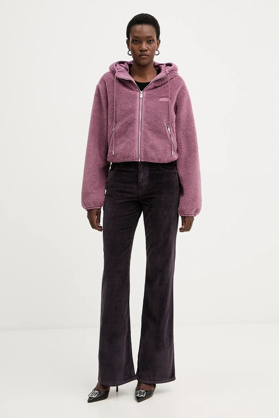 Pinko spodnie 105662.A2WS fioletowy AW25
