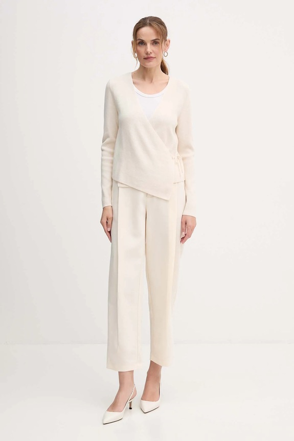 Nohavice OUI 85747 béžová AW25