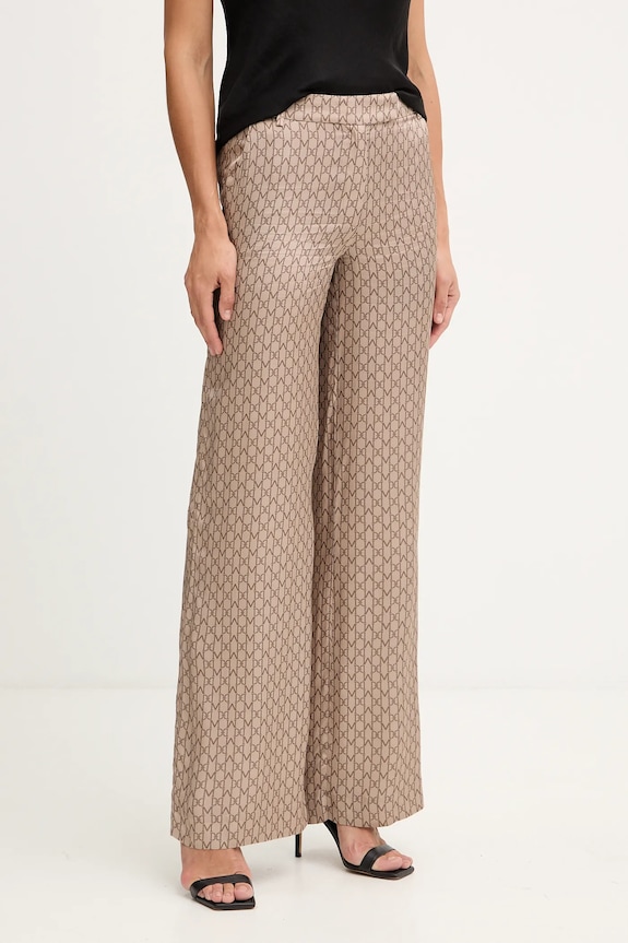 Marciano by Guess spodnie LOREDANA tkanina brązowy 5YGB24.7298A