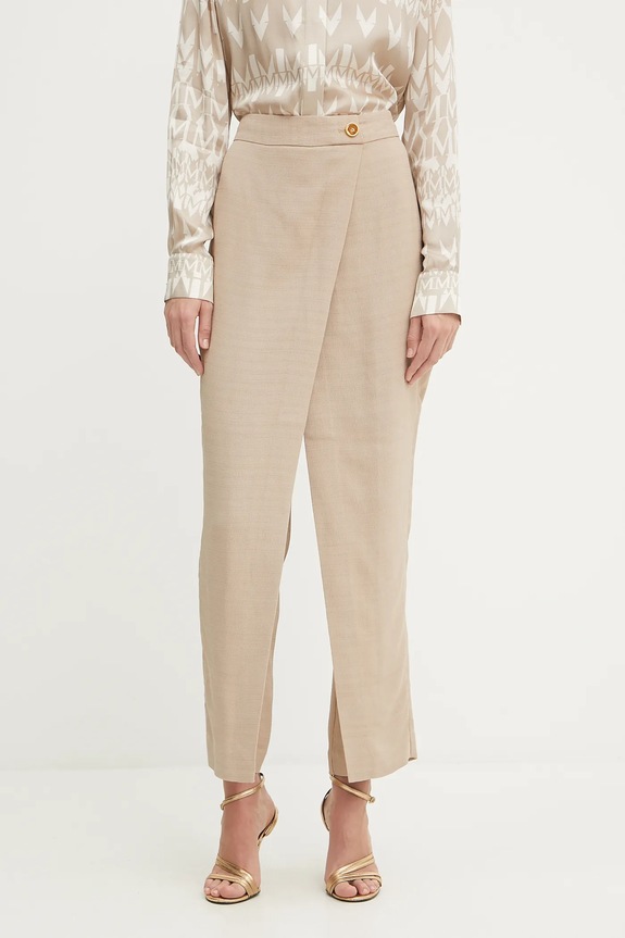 Marciano by Guess spodnie ARIANA tkanina beżowy 5YGB06.7341A