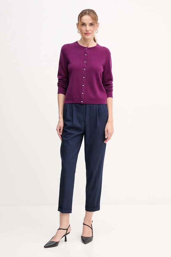 United Colors of Benetton pantaloni pentru femei 4962DF079 bleumarin SS26