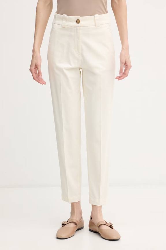United Colors of Benetton nohavice slim fit dámske béžová 4FRXDF096