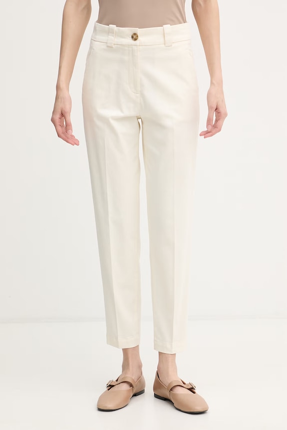 United Colors of Benetton nohavice slim fit dámske béžová 4FRXDF096