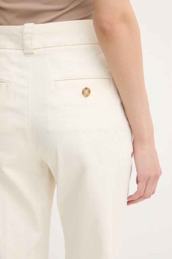 United Colors of Benetton nohavice slim fit dámske béžová 4FRXDF096