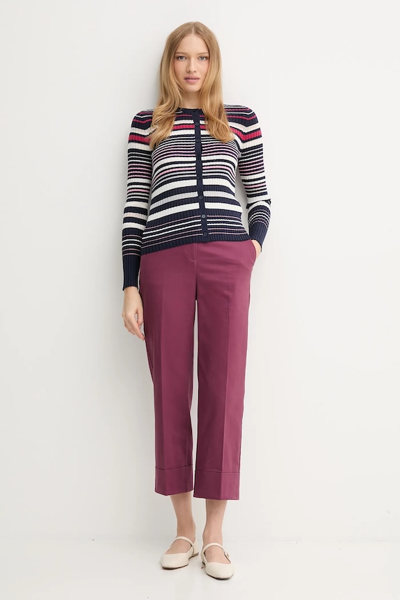 Nohavice United Colors of Benetton 4SJCDF07J fialová AW25