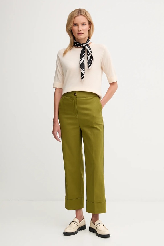 United Colors of Benetton nadrág 4SJCDF07J zöld AW25