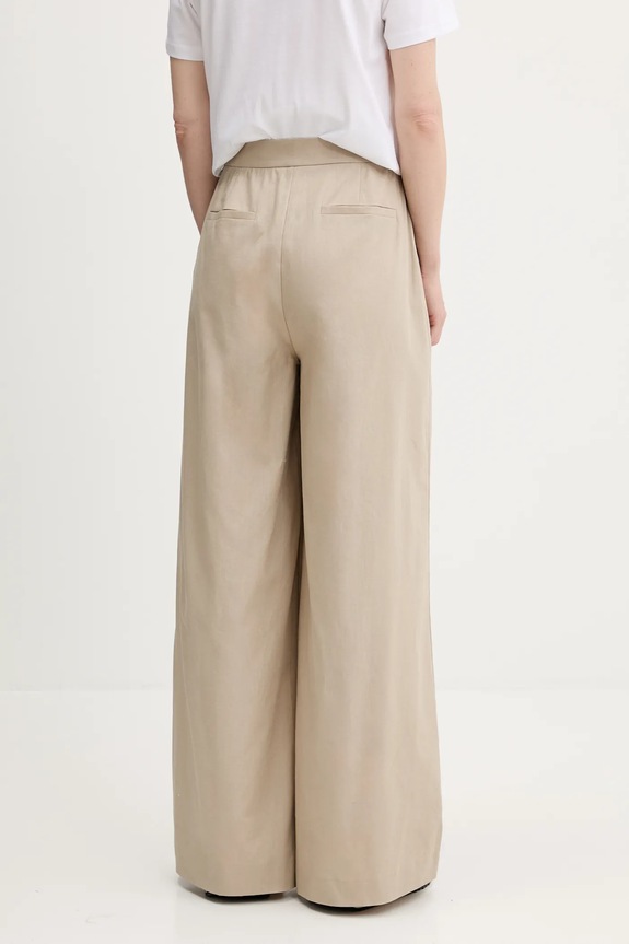 Odjeća Hlače s dodatkom lana Barbour LUCY LTR0384 bež