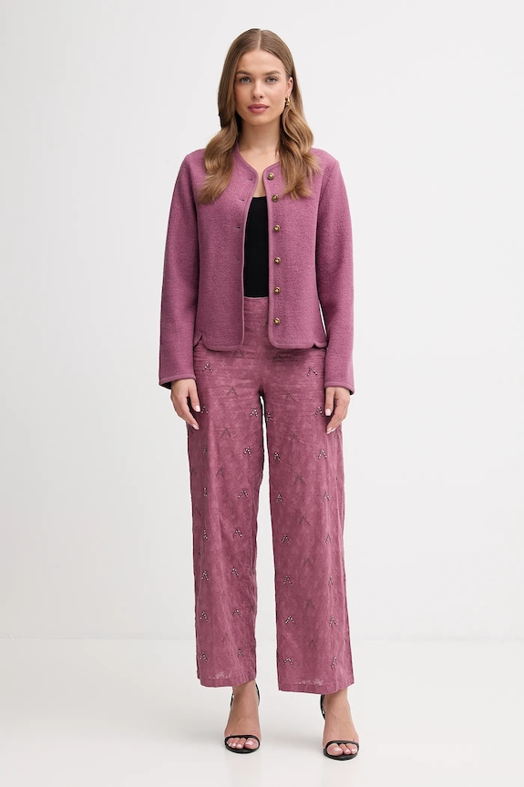 Kalhoty Hoss Intropia 6542822 růžová AW25