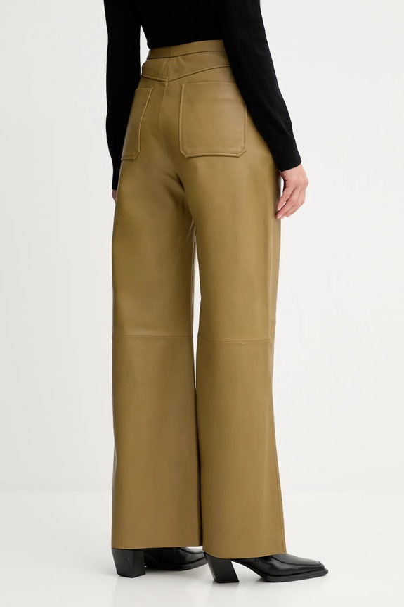 Abbigliamento Stand Studio pantaloni in pelle Rowena 66529.7870 verde