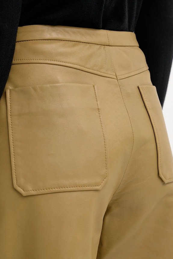 Stand Studio pantaloni in pelle Rowena 66529.7870 verde