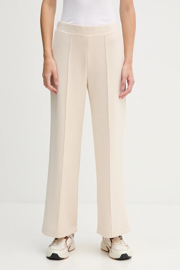United Colors of Benetton pantaloni de trening tricotaj bej 3Y2F3F04K