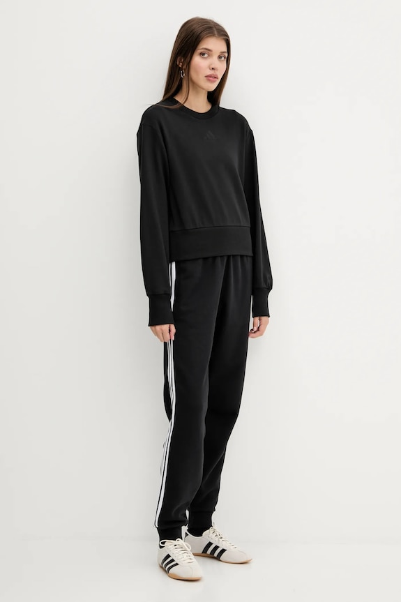 adidas Originals pantaloni tuta di cotone 3-Stripes JV7458 nero AW25