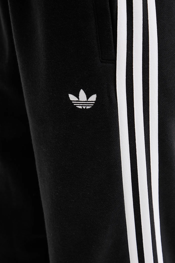 adidas Originals pantaloni tuta di cotone 3-Stripes nero JV7458