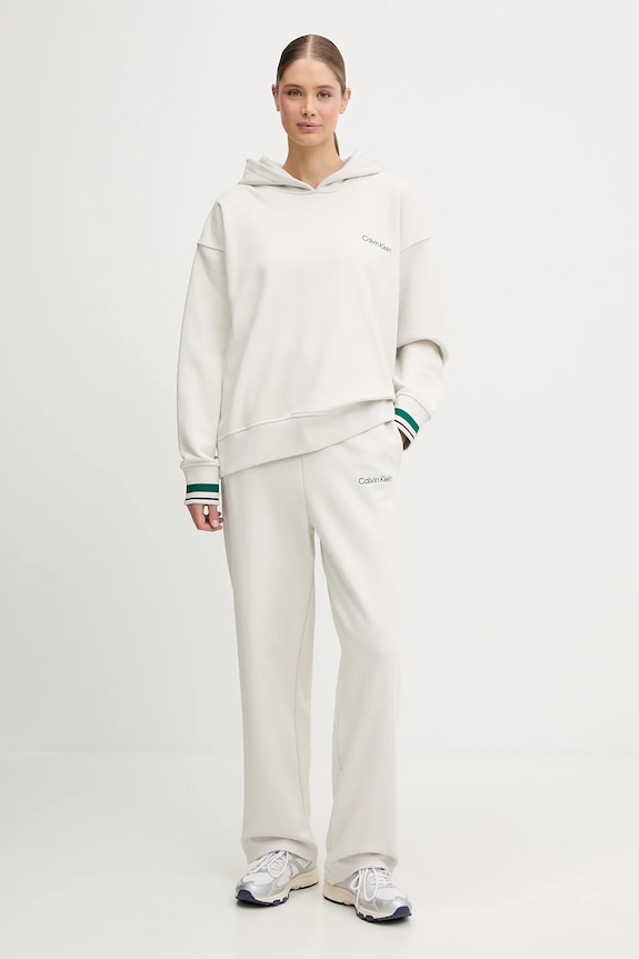 Calvin Klein Performance spodnie dresowe LVGWF5P627 beżowy AW25