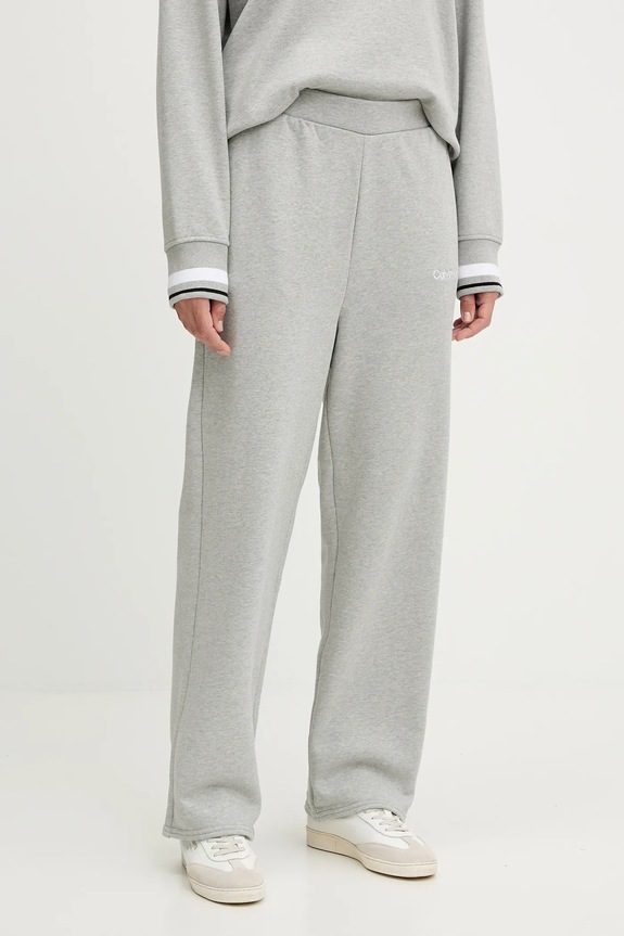 Calvin Klein Performance spodnie dresowe dzianina szary LVGWF5P627
