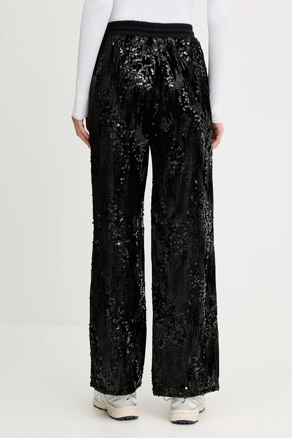 Ρούχα Βελούδινο παντελόνι φόρμας Guess V5BB01.K1922 μαύρο