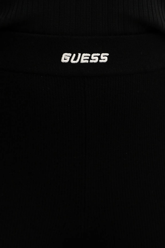 Παντελόνι από μείγμα μαλλιού Guess FLAMINIA μαύρο V5BB08.Z3JD2