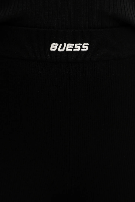 Παντελόνι από μείγμα μαλλιού Guess FLAMINIA μαύρο V5BB08.Z3JD2