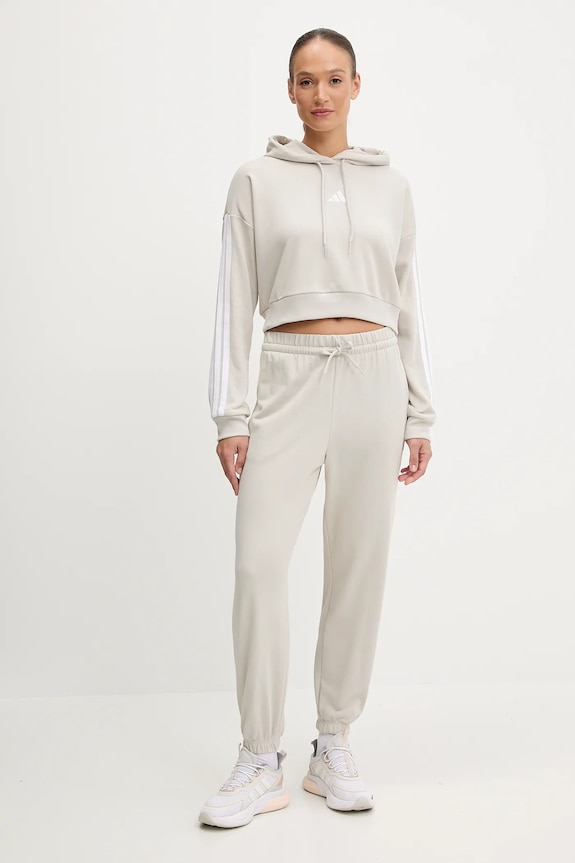 adidas pantaloni de trening Essentials JC8305 bej SS26