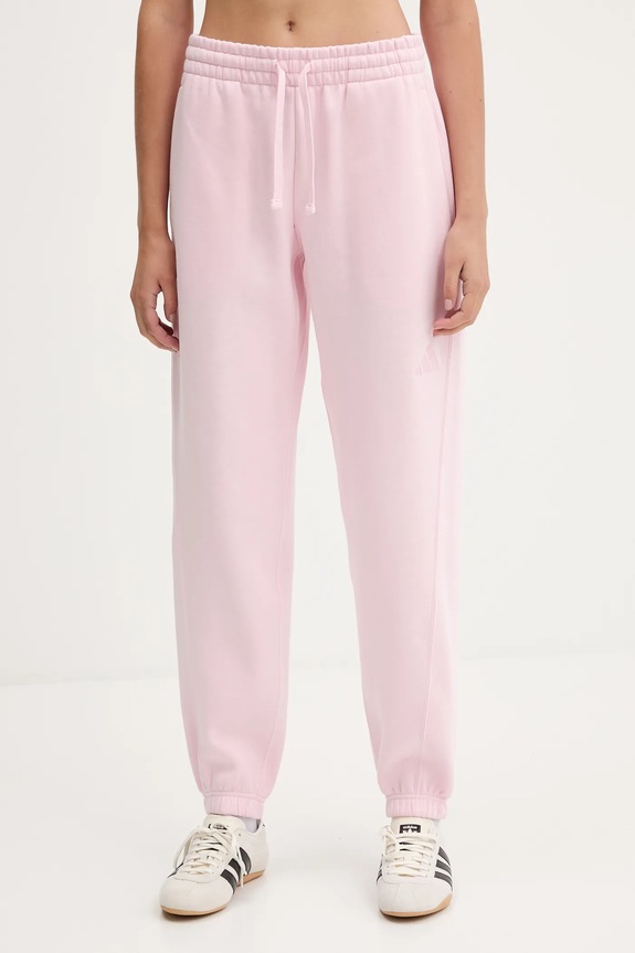 adidas spodnie dresowe All SZN aplikacja różowy JV7304