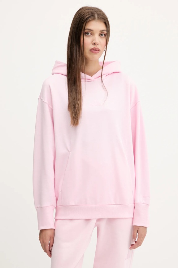 adidas bluza bawełniana All SZN bawełna różowy JV7343