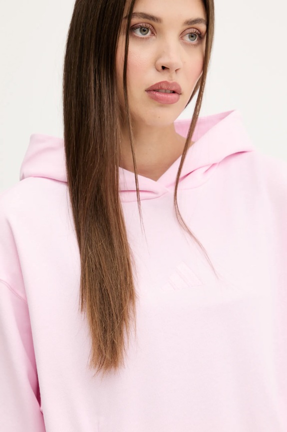 adidas bluza bawełniana All SZN różowy JV7343