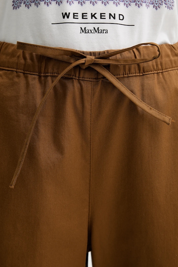 MM by Max Mara nadrág MARA barna 2526136017600