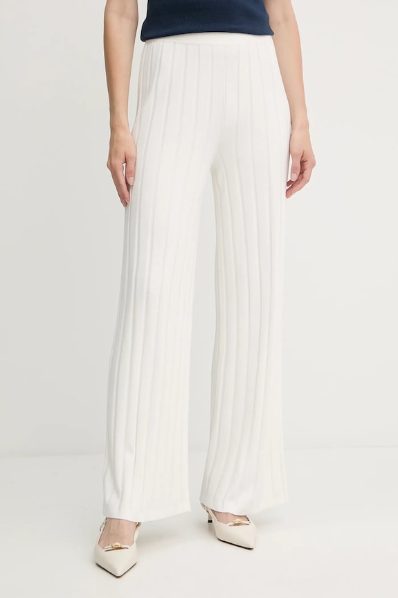 MM by Max Mara pantaloni de trening TEMA tricotaj alb 2526336017600