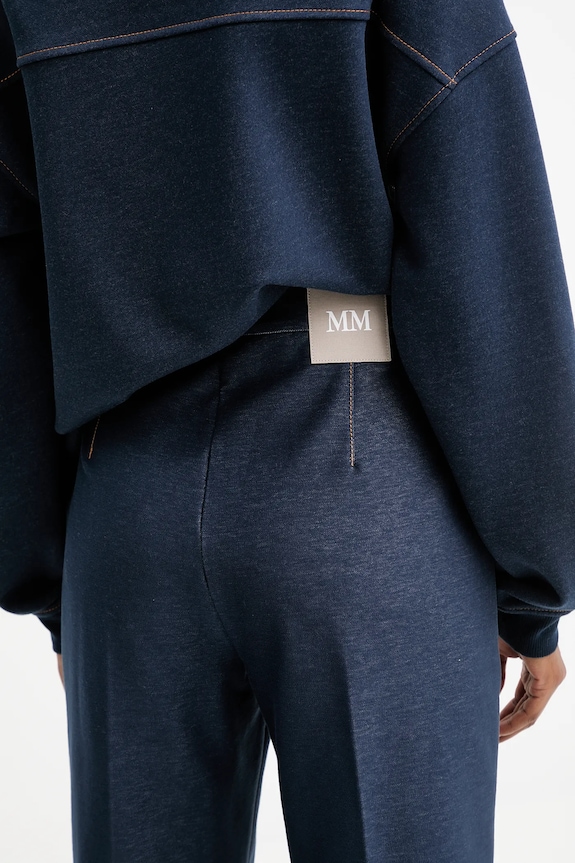 MM by Max Mara pantaloni ULIVO bleumarin 2526786027600