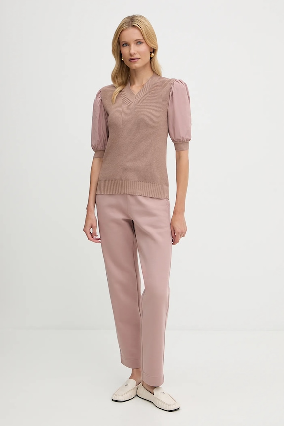 MM by Max Mara spodnie dresowe FURIO 2526786087600 różowy AW25