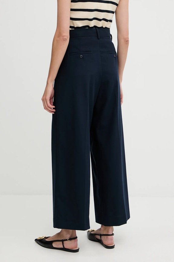 Abbigliamento Weekend Max Mara pantaloni in cotone VETTURA 2525136121600 blu navy