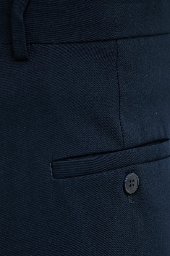 Weekend Max Mara pantaloni in cotone VETTURA blu navy 2525136121600