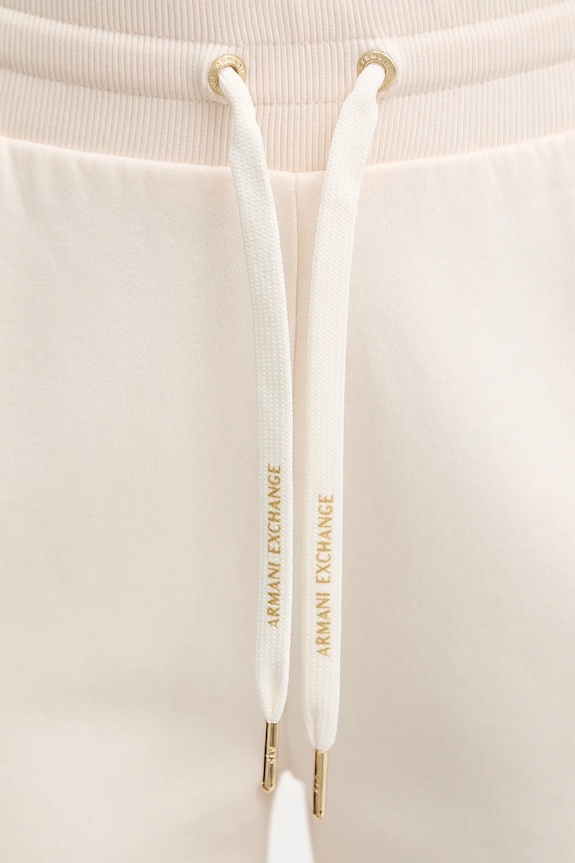 Armani Exchange spodnie dresowe bawełniane beżowy XW000808.AF16192