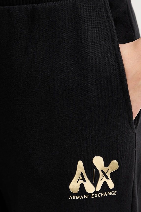 Pamučni donji dio trenirke Armani Exchange crna XW000808.AF16192