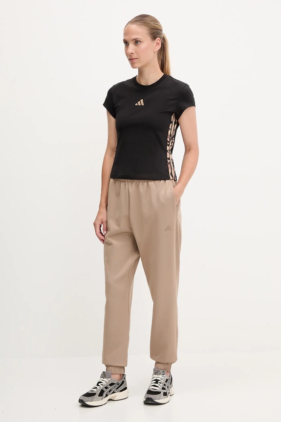 Hlače za trening adidas Performance Motion Essentials JY2813 smeđa AW25