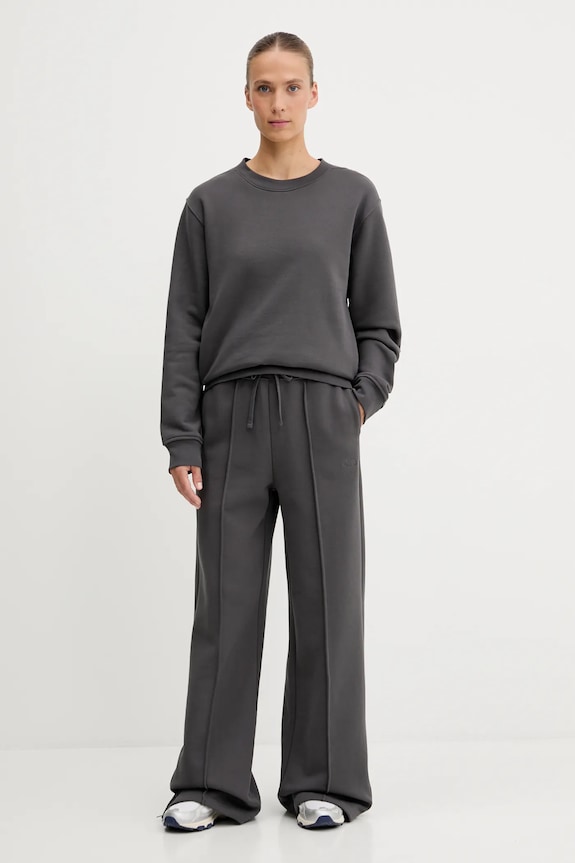 The North Face spodnie dresowe bawełniane NF0A8DZ4RHI1 szary AW25