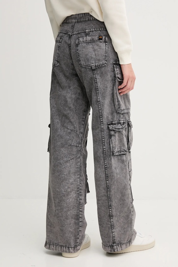 Ρούχα Τζιν παντελόνι Alpha Industries 148022.03 γκρί