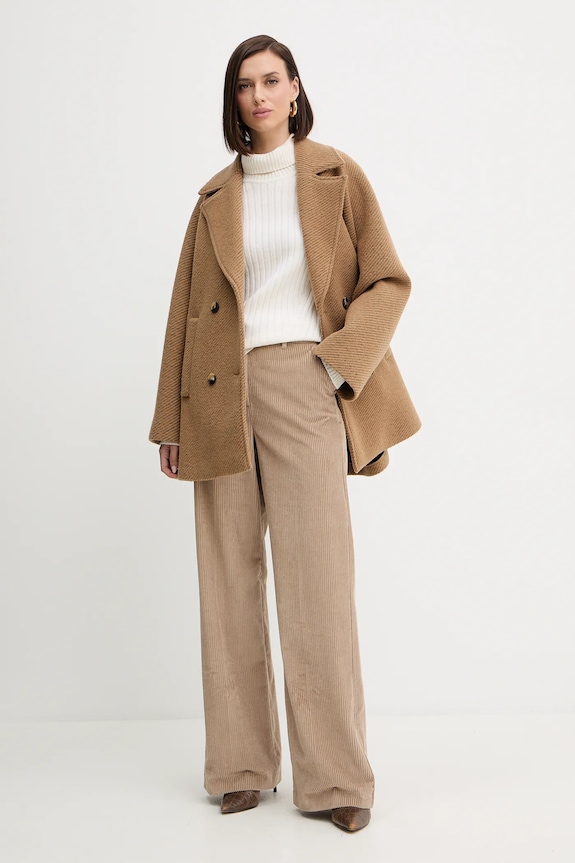 Weekend Max Mara pantaloni in velluto a coste TANIA 2525136092600 beige AW25