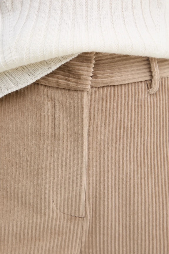 Weekend Max Mara pantaloni in velluto a coste TANIA beige 2525136092600