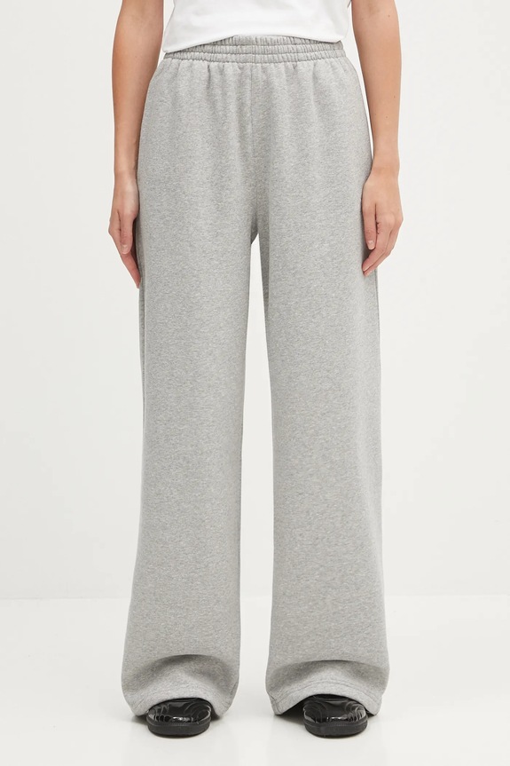 adidas Originals joggers Essentials Wide Leg Fleece plain gray JX5252