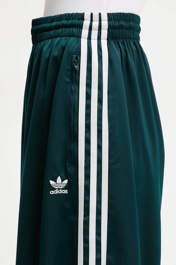 adidas Originals pantaloni de trening Satin Tp Wl verde JV7511