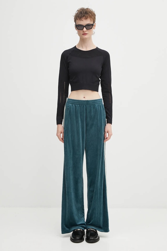 adidas Originals velour sweatpants Fb Liberty Tp JW5268 turquoise