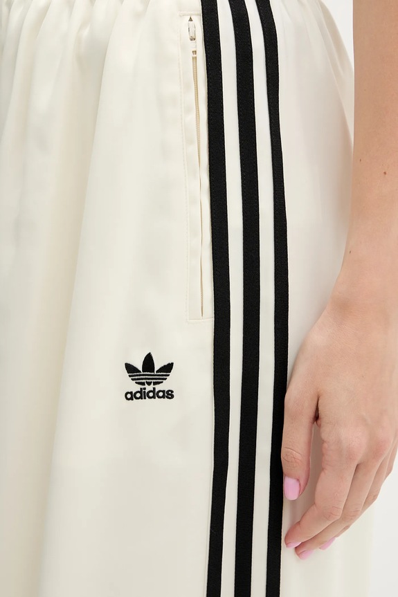 Tepláky adidas Originals Satin Tp Wl béžová KD2542