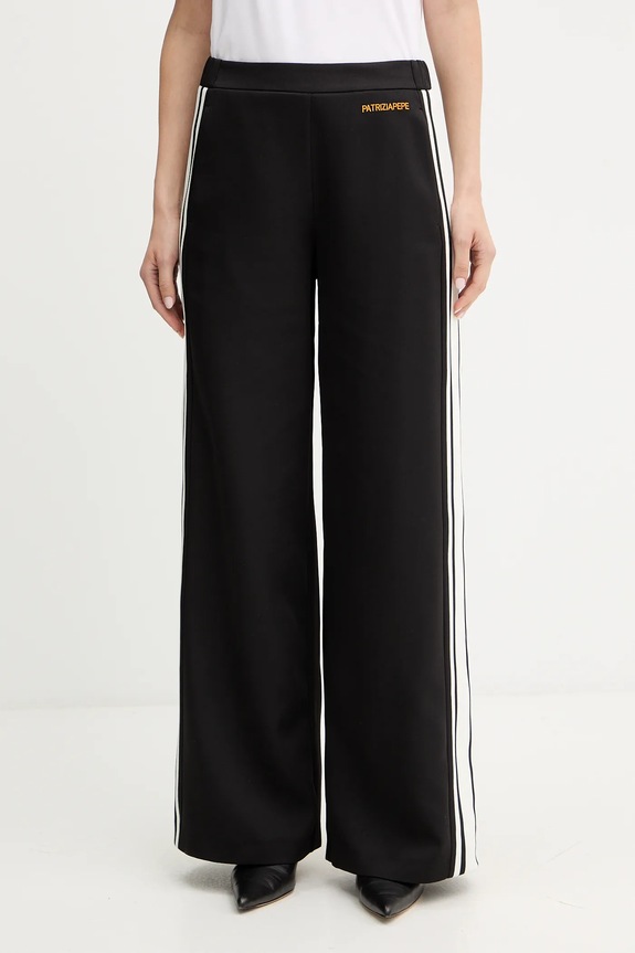 Παντελόνι Patrizia Pepe ψηλή μαύρο 2P1716.A664