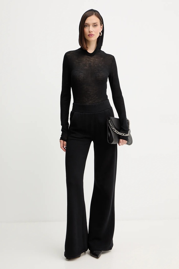 Βαμβακερό παντελόνι Patrizia Pepe 2P1718.J079 μαύρο AW25